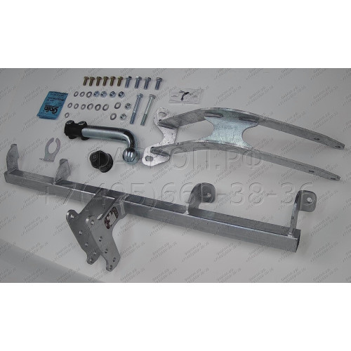 L028A GALIA Полностью оцинкованный фаркоп на Lada Niva Travel 2021-, Chevrolet Niva 2123 2008-2020, Lada Niva 2020-2021. Тип шара: A. Установка без снятия и выреза бампера. Нагрузки: 1400/80 кг, масса фаркопа 12,62 кг