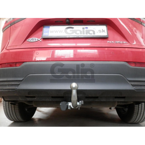 L030A GALIA Полностью оцинкованный фаркоп на Lexus NX350H 2022-, Lexus NX450H 2022-. Тип шара: A. Установка без снятия и выреза бампера. Нагрузки: 1600/100 кг, масса фаркопа 16,22 кг