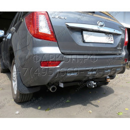 LF 02 AVTOS Фаркоп на Lifan X60 2012-2021 без подрезки бампера. Тип шара: A. Нагрузки: 750/50 кг, масса фаркопа 10 кг (без электрики в комплекте)