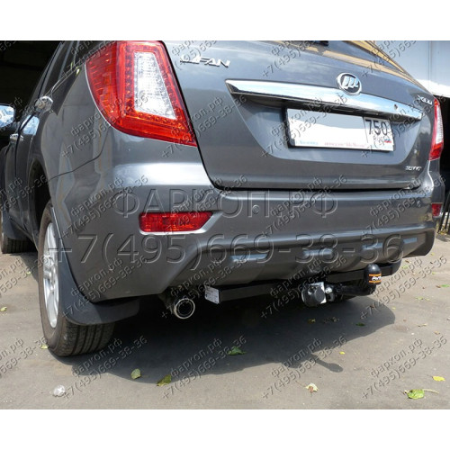 LF 02 AVTOS Фаркоп на Lifan X60 2012-2021 без подрезки бампера. Тип шара: A. Нагрузки: 750/50 кг, масса фаркопа 10 кг (без электрики в комплекте)