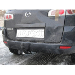 M-011 STEINHOF Фаркоп на Mazda 2 хетчбек 3/5 дверей 2003-2007. Требуется подрезка бампера. Тип шара: A. Нагрузки: 950/50 кг, масса фаркопа 16,7 кг (без электрики в к