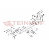 M-348 STEINHOF Фаркоп на Mitsubishi Pajero IV 5 дверей 2007-2020 без снятия и подрезки бампера. Тип шара: F. Нагрузки: 3300/135 кг, масса фаркопа 33,6 кг (без электрики в комплекте)