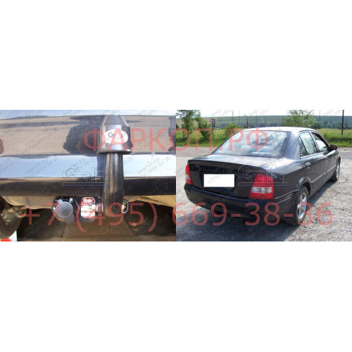 M012C GALIA Полностью оцинкованный фаркоп на Mazda 323 BJ седан 1998-2004. Тип шара: C (горизонтальный съемный). Без выреза бампера. Нагрузки: 1600/75 кг, масса фаркопа 16,1 кг