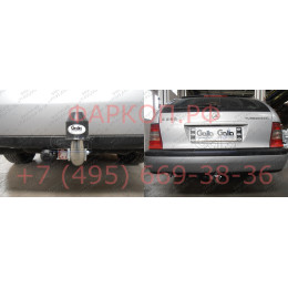 M025A GALIA Полностью оцинкованный фаркоп на Mercedes C-Class w202 седан / s202 универсал 1994-2000. Тип шара: A. Установка без снятия и выреза бампера. Нагрузки: 16