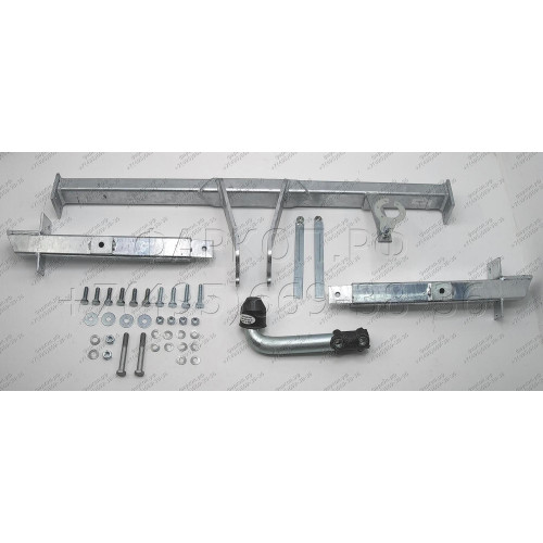 M090A GALIA Полностью оцинкованный фаркоп на Mazda Tribute 2001-2003, Ford Maverick 2001-2003, Ford Escape 2001-2003. Тип шара: A. Невидимый вырез бампера. Нагрузки: 1800/90 кг, масса фаркопа 19,82 кг