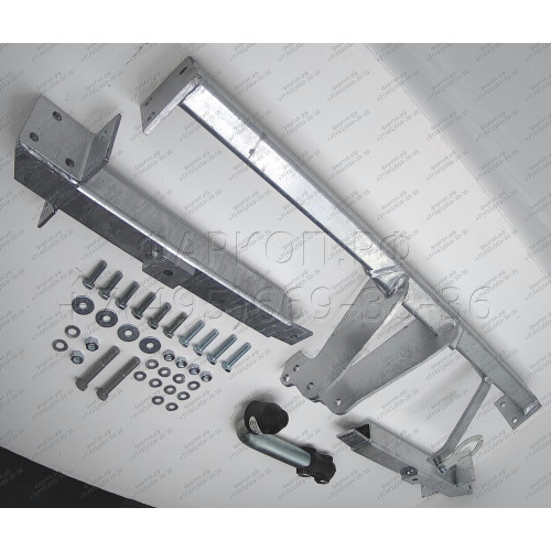 M090A GALIA Полностью оцинкованный фаркоп на Mazda Tribute 2001-2003, Ford Maverick 2001-2003, Ford Escape 2001-2003. Тип шара: A. Невидимый вырез бампера. Нагрузки: 1800/90 кг, масса фаркопа 19,82 кг