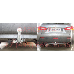 M122C GALIA Полностью оцинкованный фаркоп на Mitsubishi Eclipse Cross 2018-, Mitsubishi ASX 2010-2022 (без подрезки бампера), Citroen C4 Aircross 2012-2016, Peugeot 4008 2012-2016 (с невидимой по