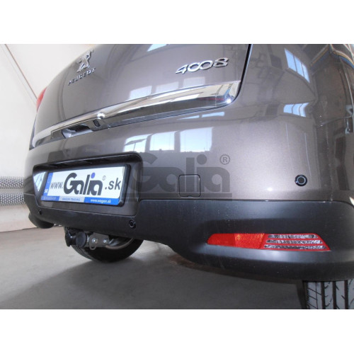 M122C GALIA Полностью оцинкованный фаркоп на Mitsubishi Eclipse Cross 2018-, Mitsubishi ASX 2010-2022 (без подрезки бампера), Citroen C4 Aircross 2012-2016, Peugeot 4008 2012-2016 (с невидимой подрезкой бампера). Тип шара: C (горизонтальный съемный). Нагр