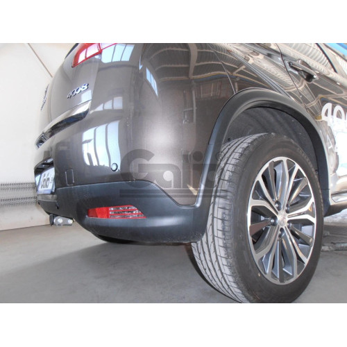 M122C GALIA Полностью оцинкованный фаркоп на Mitsubishi Eclipse Cross 2018-, Mitsubishi ASX 2010-2022 (без подрезки бампера), Citroen C4 Aircross 2012-2016, Peugeot 4008 2012-2016 (с невидимой подрезкой бампера). Тип шара: C (горизонтальный съемный). Нагр