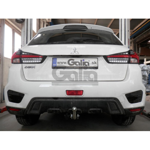 M122C GALIA Полностью оцинкованный фаркоп на Mitsubishi Eclipse Cross 2018-, Mitsubishi ASX 2010-2022 (без подрезки бампера), Citroen C4 Aircross 2012-2016, Peugeot 4008 2012-2016 (с невидимой подрезкой бампера). Тип шара: C (горизонтальный съемный). Нагр