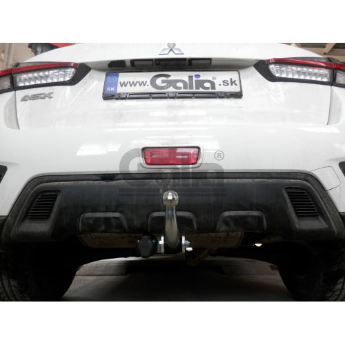 M122C GALIA Полностью оцинкованный фаркоп на Mitsubishi Eclipse Cross 2018-, Mitsubishi ASX 2010-2022 (без подрезки бампера), Citroen C4 Aircross 2012-2016, Peugeot 4008 2012-2016 (с невидимой подрезкой бампера). Тип шара: C (горизонтальный съемный). Нагр