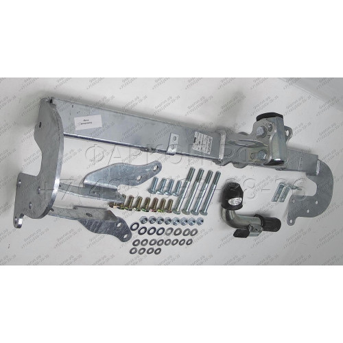 M122C GALIA Полностью оцинкованный фаркоп на Mitsubishi Eclipse Cross 2018-, Mitsubishi ASX 2010-2022 (без подрезки бампера), Citroen C4 Aircross 2012-2016, Peugeot 4008 2012-2016 (с невидимой подрезкой бампера). Тип шара: C (горизонтальный съемный). Нагр