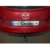 M132C GALIA Полностью оцинкованный фаркоп на Mazda 3 хетчбек 2014-2019. Тип шара: C (горизонтальный съемный). Невидимый вырез бампера. Нагрузки: 1800/90 кг, масса фаркопа 17,17 кг