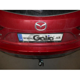M132C GALIA Полностью оцинкованный фаркоп на Mazda 3 хетчбек 2014-2019. Тип шара: C (горизонтальный съемный). Невидимый вырез бампера. Нагрузки: 1800/90 кг, м