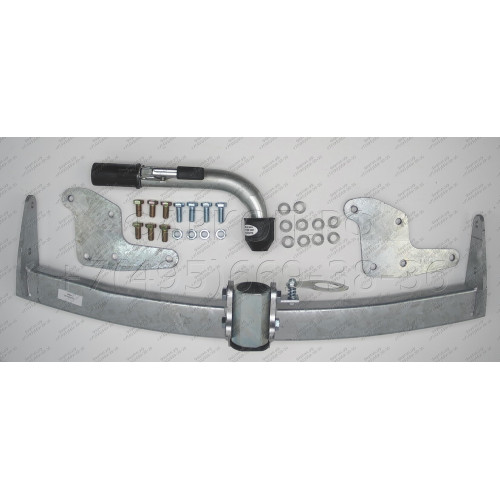 M133C GALIA Полностью оцинкованный фаркоп на Mazda CX-9 2007-2012, 2012-2017. Подрозетник убирается за бампер. Тип шара: C (горизонтальный съемный). Установка без снятия и выреза бампера. Нагрузки: 1600/100 кг, масса фаркопа 17,07 кг