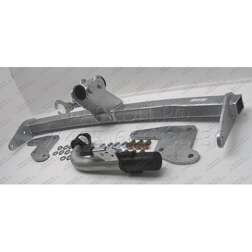 M133C GALIA Полностью оцинкованный фаркоп на Mazda CX-9 2007-2012, 2012-2017. Подрозетник убирается за бампер. Тип шара: C (горизонтальный съемный). Установка без снятия и выреза бампера. Нагрузки: 1600/100 кг, масса фаркопа 17,07 кг