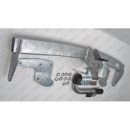 M133C GALIA Полностью оцинкованный фаркоп на Mazda CX-9 2007-2012, 2012-2017. Подрозетник убирается за бампер. Тип шара: C (горизонтальный съемный). Установка без снятия и выреза бампера. Нагрузки: 1600/100 кг, масса фаркопа 17,07 кг