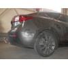 M135A GALIA Полностью оцинкованный фаркоп на Mazda 3 седан 2013-2019. Подрозетник убирается за бампер. Тип шара: A. Установка без выреза бампера. Нагрузки: 1800/90 кг, масса фаркопа 17,82 кг
