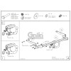 M135A GALIA Полностью оцинкованный фаркоп на Mazda 3 седан 2013-2019. Подрозетник убирается за бампер. Тип шара: A. Установка без выреза бампера. Нагрузки: 1800/90 кг, масса фаркопа 17,82 кг