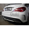 M146A GALIA Полностью оцинкованный фаркоп на Mercedes CLA-Class c117 купе / X117 универсал 2013-2019. Подрозетник убирается за бампер. Тип шара: A. Невидимый вырез бампера. Нагрузки: 1700/100 кг, масса фаркопа 15,32 кг