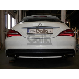 M146A GALIA Полностью оцинкованный фаркоп на Mercedes CLA-Class c117 купе / X117 универсал 2013-2019. Подрозетник убирается за бампер. Тип шара: A. Невидимый вырез 
