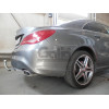 M146A GALIA Полностью оцинкованный фаркоп на Mercedes CLA-Class c117 купе / X117 универсал 2013-2019. Подрозетник убирается за бампер. Тип шара: A. Невидимый вырез бампера. Нагрузки: 1700/100 кг, масса фаркопа 15,32 кг