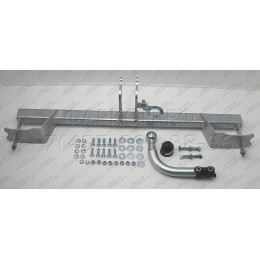 M146A GALIA Полностью оцинкованный фаркоп на Mercedes CLA-Class c117 купе / X117 универсал 2013-2019. Подрозетник убирается за бампер. Тип шара: A. Невидимый вырез 