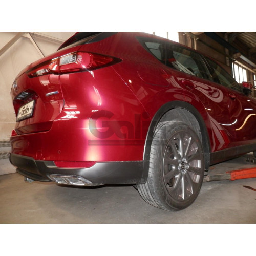 M149C GALIA Полностью оцинкованный фаркоп на Mazda CX-60 2022-, Mazda CX-80 2024-. Подрозетник убирается за бампер. Тип шара: C (горизонтальный съемный). Невидимый вырез бампера. Нагрузки: 2500/130 кг, масса фаркопа 22,77 кг