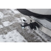 MPJ-99-991124.00 PT GROUP Фаркоп с нержавеющей накладкой на Mitsubishi Pajero III 2000-2008, IV 2008-2020 без подрезки бампера. Тип шара: E (легкосъемный шар под квадрат). Нагрузки: 3500/135 кг, масса фаркопа 25,5 кг (без электрики в комплекте)