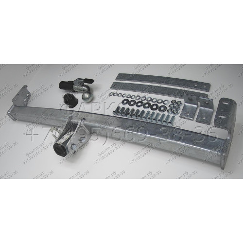 N048C GALIA Полностью оцинкованный фаркоп на Nissan Primastar 2002-2014, Opel Vivaro 2002-2014, Renault Trafic 2002-2014. Тип шара: C (горизонтальный съемный). Установка без снятия и выреза бампера. Нагрузки: 2100/85 кг, масса фаркопа 19,77 кг