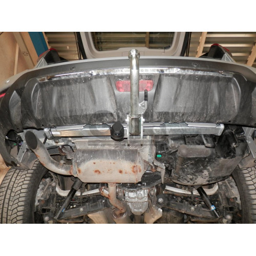 N055A GALIA Полностью оцинкованный фаркоп на Nissan X-Trail T32 2014-2022, Renault Koleos 2016-2020. Тип шара: A. Без выреза бампера. Нагрузки: 2000/100 кг, масса фаркопа 20,72 кг