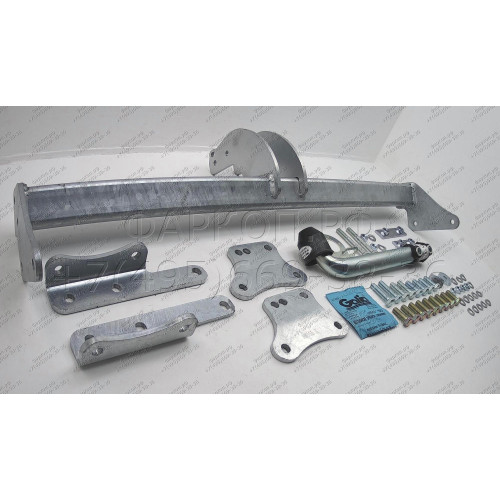 N055A GALIA Полностью оцинкованный фаркоп на Nissan X-Trail T32 2014-2022, Renault Koleos 2016-2020. Тип шара: A. Без выреза бампера. Нагрузки: 2000/100 кг, масса фаркопа 20,72 кг