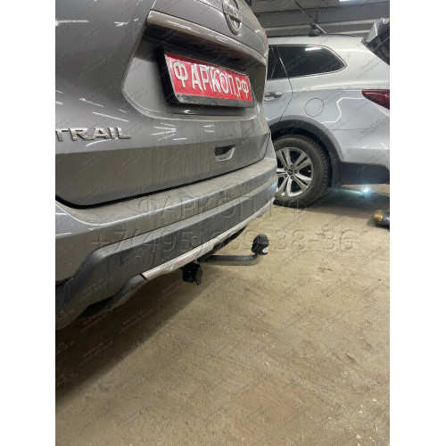 N055A GALIA Полностью оцинкованный фаркоп на Nissan X-Trail T32 2014-2022, Renault Koleos 2016-2020. Тип шара: A. Без выреза бампера. Нагрузки: 2000/100 кг, масса фаркопа 20,72 кг