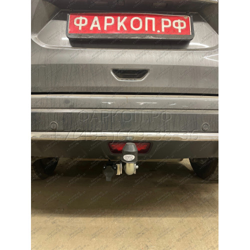 N055A GALIA Полностью оцинкованный фаркоп на Nissan X-Trail T32 2014-2022, Renault Koleos 2016-2020. Тип шара: A. Без выреза бампера. Нагрузки: 2000/100 кг, масса фаркопа 20,72 кг
