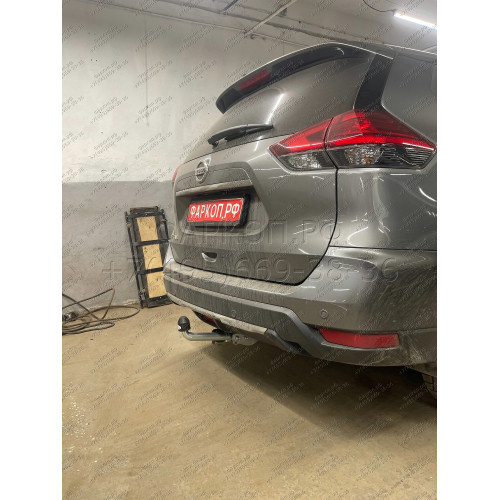 N055A GALIA Полностью оцинкованный фаркоп на Nissan X-Trail T32 2014-2022, Renault Koleos 2016-2020. Тип шара: A. Без выреза бампера. Нагрузки: 2000/100 кг, масса фаркопа 20,72 кг