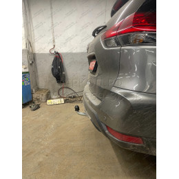N055A GALIA Полностью оцинкованный фаркоп на Nissan X-Trail T32 2014-2022, Renault Koleos 2016-2020. Тип шара: A. Без выреза бампера. Нагрузки: 2000/100 кг, масса фаркопа 20,72 кг
