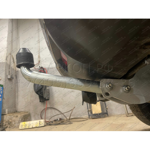 N055A GALIA Полностью оцинкованный фаркоп на Nissan X-Trail T32 2014-2022, Renault Koleos 2016-2020. Тип шара: A. Без выреза бампера. Нагрузки: 2000/100 кг, масса фаркопа 20,72 кг