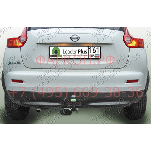 N116-A Лидер-плюс ТСУ для Nissan Juke только 2WD, кроме авто с двигателем 1.6 Turbo 2011-2019 без выреза бампера. Нагрузки: 1100/75 кг, масса фаркопа 14,24 кг (без электрики в комплекте)