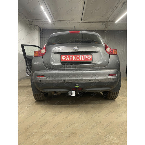 N116-A Лидер-плюс ТСУ для Nissan Juke только 2WD, кроме авто с двигателем 1.6 Turbo 2011-2019 без выреза бампера. Нагрузки: 1100/75 кг, масса фаркопа 14,24 кг (без электрики в комплекте)