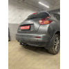 N116-A Лидер-плюс ТСУ для Nissan Juke только 2WD, кроме авто с двигателем 1.6 Turbo 2011-2019 без выреза бампера. Нагрузки: 1100/75 кг, масса фаркопа 14,24 кг (без электрики в комплекте)