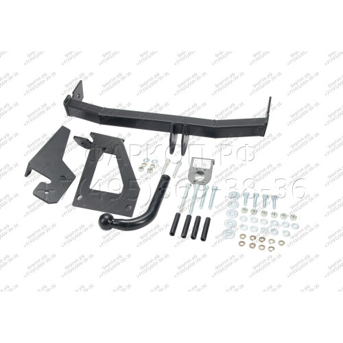 H.N21.A HALTY Фаркоп на Nissan AD Y11 2WD/4WD 1999-2005, Mazda Familia Van Y11 1999-2005 без подрезки бампера. Тип шара: A. Нагрузки: 750/75 кг, масса фаркопа 16,1 кг