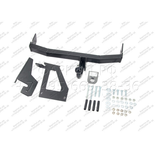 H.N21.A HALTY Фаркоп на Nissan AD Y11 2WD/4WD 1999-2005, Mazda Familia Van Y11 1999-2005 без подрезки бампера. Тип шара: A. Нагрузки: 750/75 кг, масса фаркопа 16,1 кг