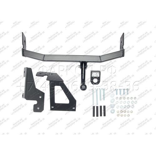 H.N21.A HALTY Фаркоп на Nissan AD Y11 2WD/4WD 1999-2005, Mazda Familia Van Y11 1999-2005 без подрезки бампера. Тип шара: A. Нагрузки: 750/75 кг, масса фаркопа 16,1 кг