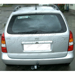 O-113 STEINHOF Фаркоп на Opel Astra II (G) универсал 03/1998-2009 без снятия и подрезки бампера. Тип шара: A. Нагрузки: 1500/75 кг, масса фаркопа 19,2 кг (без электрики 