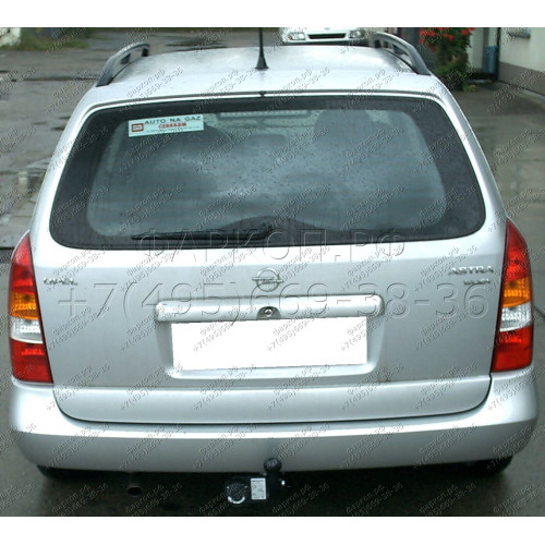 O-113 STEINHOF Фаркоп на Opel Astra II (G) универсал 03/1998-2009 без снятия и подрезки бампера. Тип шара: A. Нагрузки: 1500/75 кг, масса фаркопа 19,2 кг (без электрики в комплекте)