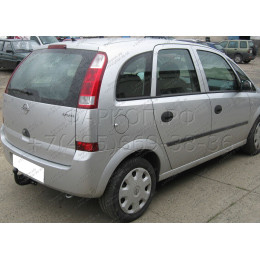 O-174 STEINHOF Фаркоп на Opel Meriva, кроме OPC 2003-2010. Требуется подрезка бампера. Тип шара: A. Нагрузки: 1300/60 кг, масса фаркопа 18,7 кг (без электрики в компле