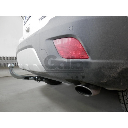 O063A GALIA Полностью оцинкованный фаркоп на Opel Mokka 2012-2019, Chevrolet Tracker 2013-2015. Подрозетник убирается за бампер. Тип шара: A. Невидимый вырез бампера. Нагрузки: 1500/75 кг, масса фаркопа 16,22 кг