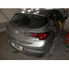 O067A GALIA Полностью оцинкованный фаркоп на Opel Astra K хетчбек 5 дверей 2015-2021. Подрозетник убирается за бампер. Тип шара: A. Без выреза бампера. Нагрузки: 1600/80 кг, масса фаркопа 16,92 кг
