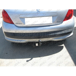 P-027 STEINHOF Фаркоп на Peugeot 207 хетчбек 3/5 дверей 2006-2012. Требуется подрезка бампера. Тип шара: A. Нагрузки: 1200/50 кг, масса фаркопа 16 кг (без электрики в