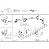 P045A GALIA Полностью оцинкованный фаркоп на Peugeot 2008 2013-2019. Тип шара: A. Установка без снятия и выреза бампера. Нагрузки: 1400/60 кг, масса фаркопа 16,01 кг